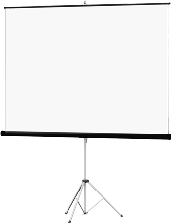 8′ Tripod Projection Screen - Projection Screen (500x700), Png Download