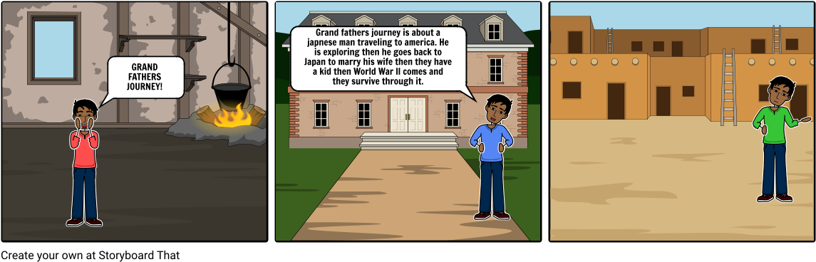 Grand Fathers Journey - Cartoon (1164x385), Png Download