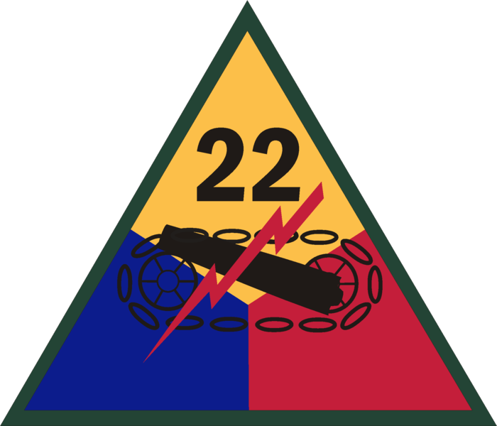22nd Armored Division - 4th Armored Division Insignia (700x600), Png Download