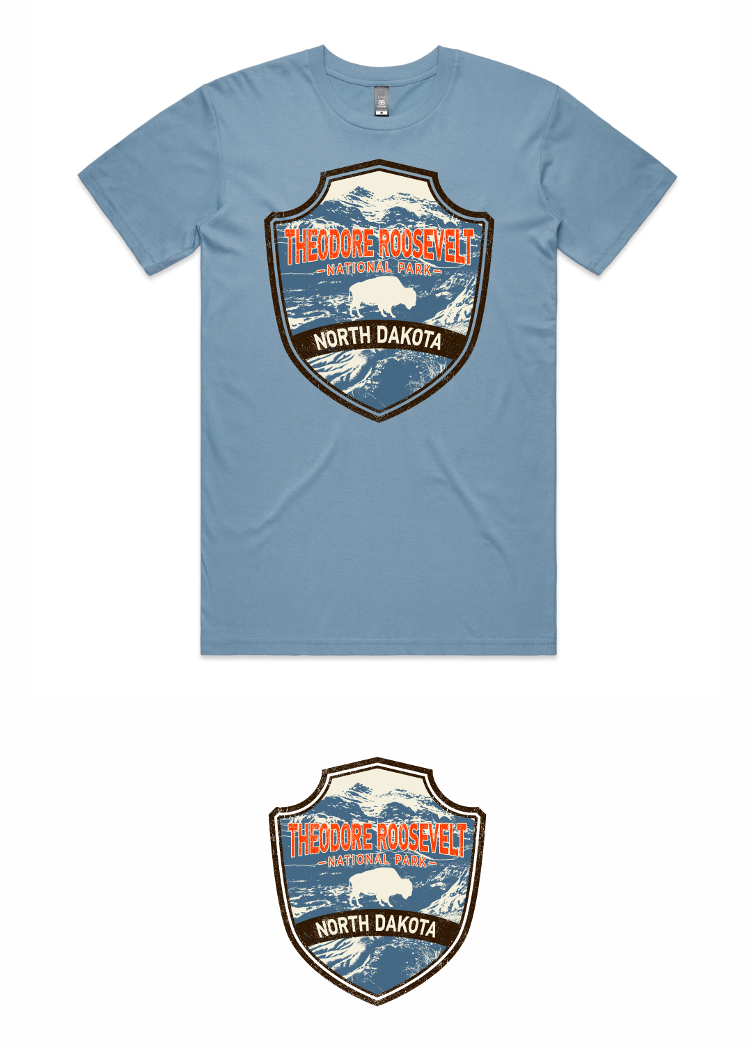 Personable, Masculine T-shirt Design For Theodore Roosevelt - Emblem (1500x1500), Png Download