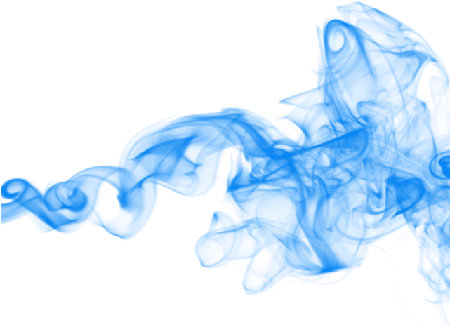 Curl Clipart Background Png - Blue Smoke Transparent Background (640x480), Png Download