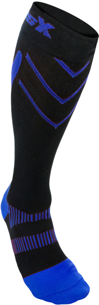 X200, 15-20 Mmhg, Knee High, Compression Socks, Royal - Hockey Sock (1060x1060), Png Download