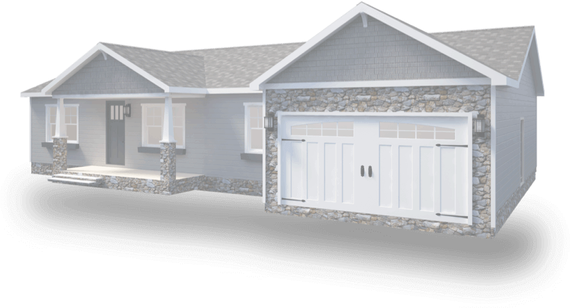 Clayton Homes Home Previewer Tool - Clayton Homes With Garage (839x445), Png Download