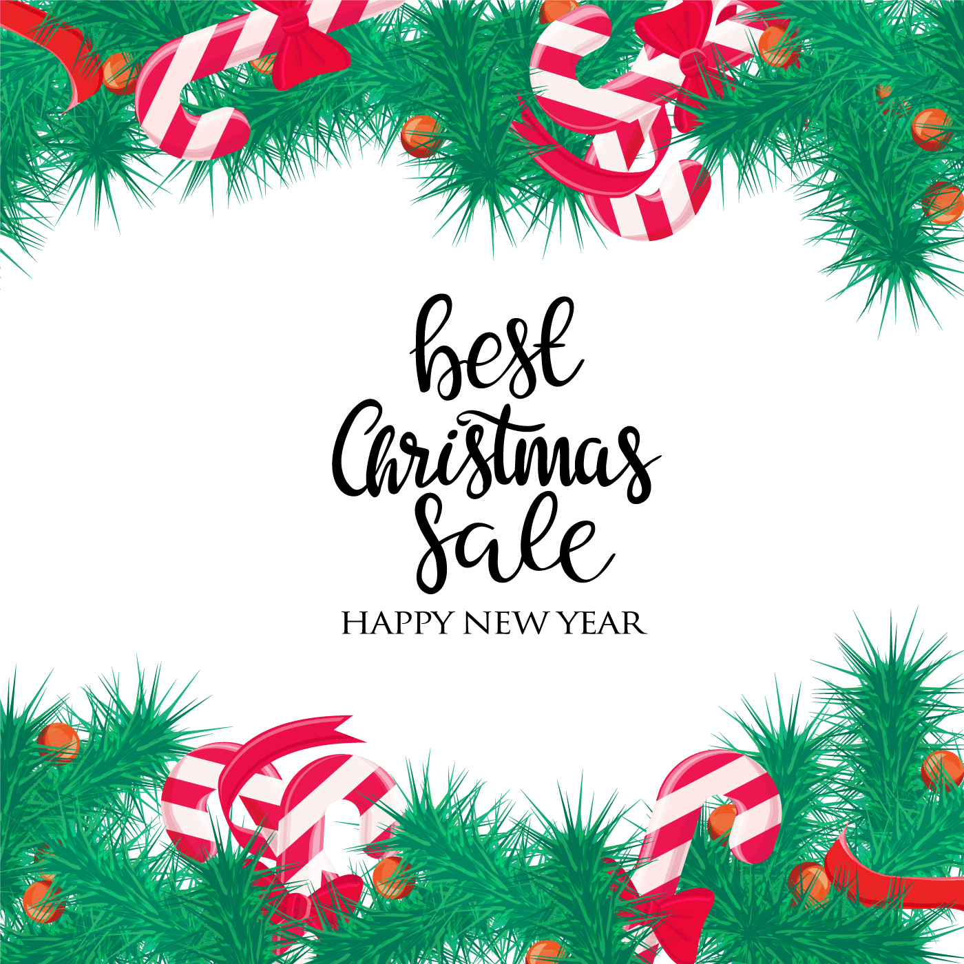 Christmas - Merry Christmas Sale (1400x1400), Png Download