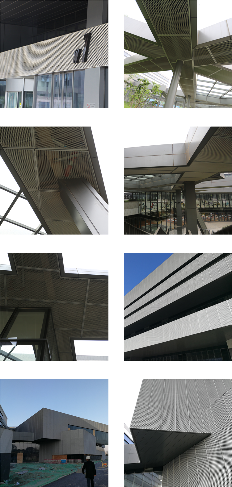 Walkways Metal Grating Mild Steel Aluminum Expandedbar - Brutalist Architecture (750x1608), Png Download