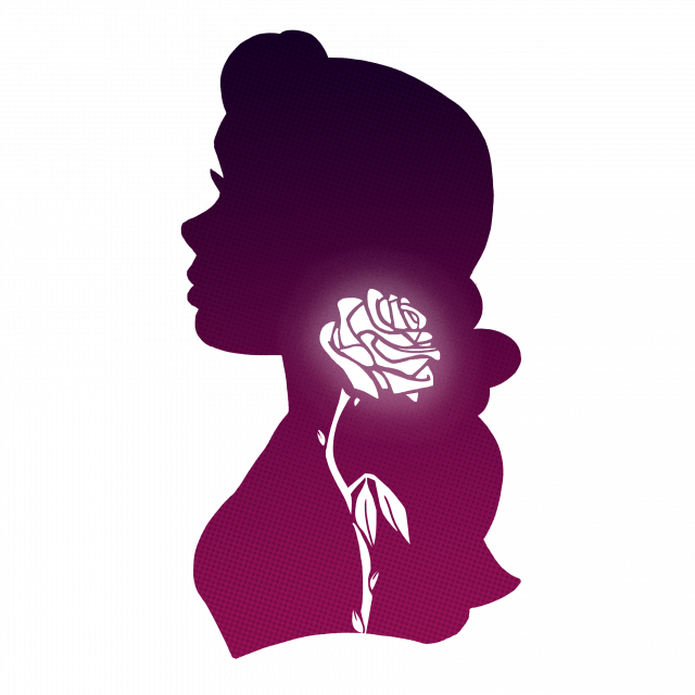 Bela Rosa Branca - Illustration (640x640), Png Download