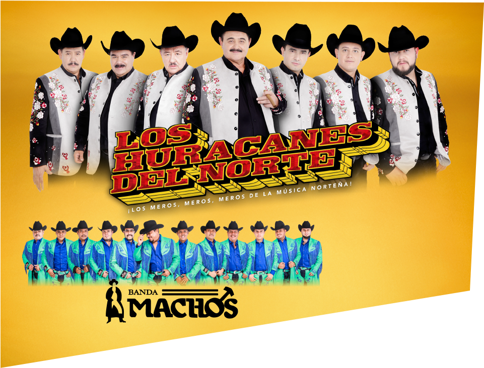 Los Huracanes Del Norte Y Banda Machos - Los Huracanes Del Norte (990x800), Png Download