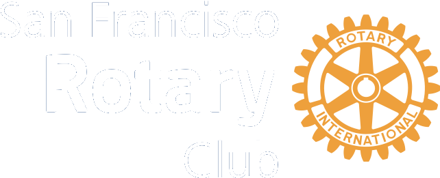 White With Gold - Rotary International (1419x562), Png Download