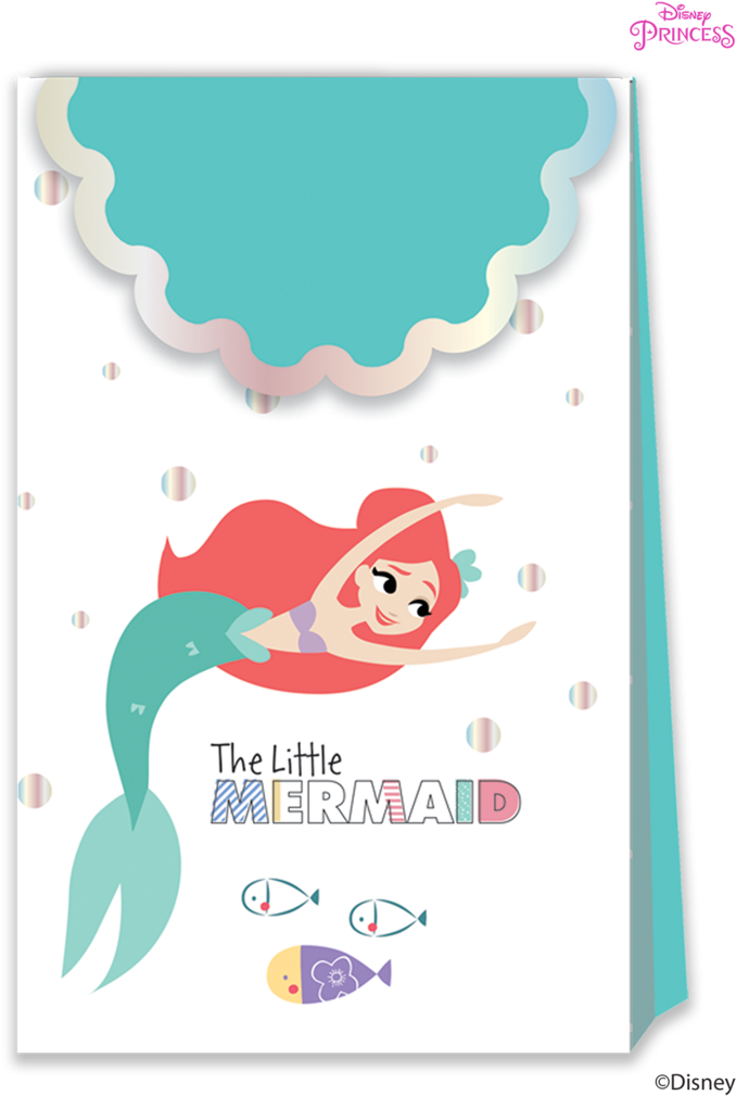 Disney Princess Ariel Under The Sea Party Paper Loot - Ariel (768x1024), Png Download
