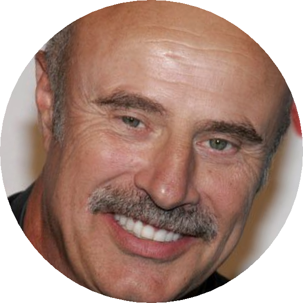 Phil 6 Edited @ 1 Year Ago - Dr Phil's Face Transparent (600x600), Png Download