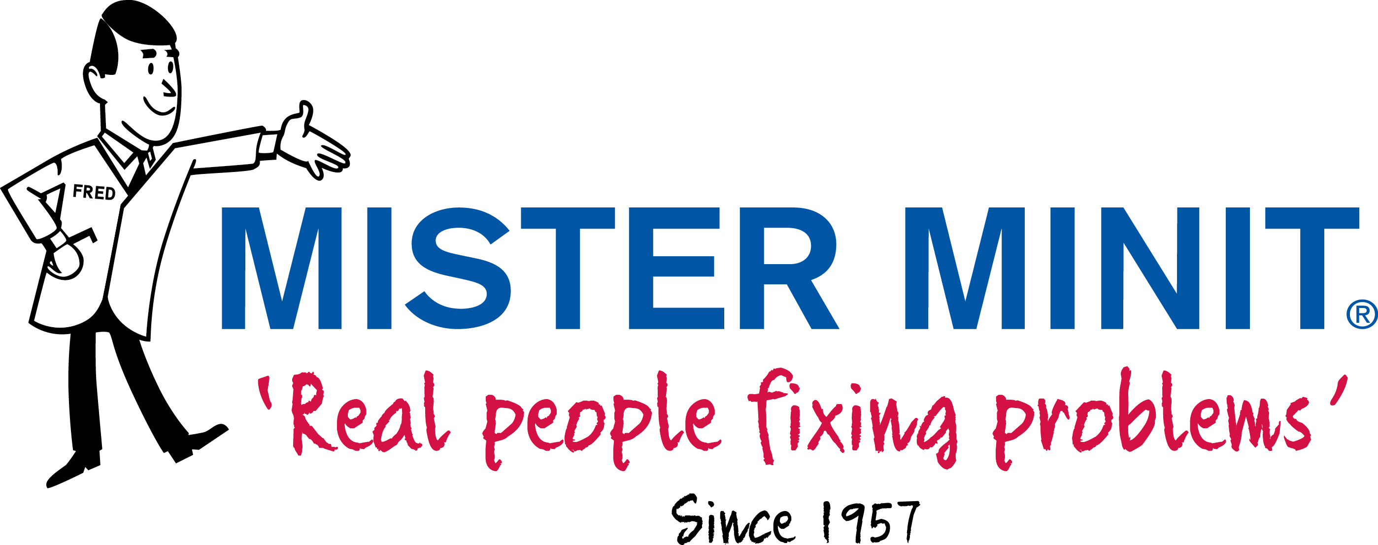 Mister Minit Real People Logo Colour - Mister Minit (2797x1106), Png Download