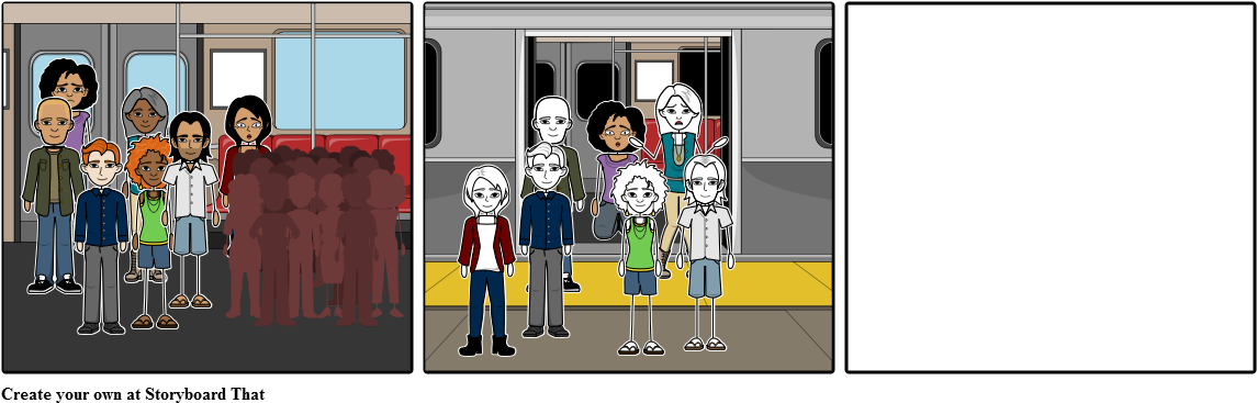 Subway Train - Cartoon (1164x385), Png Download