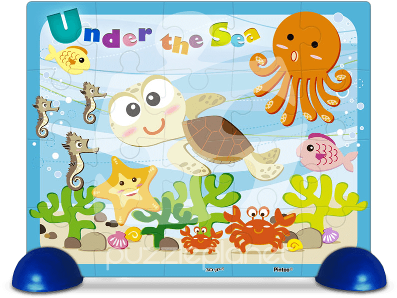 Home / Junior Puzzle / Junior 20 Pieces / Under The - Cartoon (800x656), Png Download