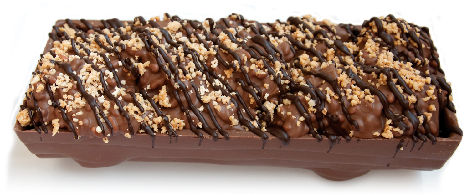 Fudge Crispy Log - Chocolate Cake (1552x848), Png Download