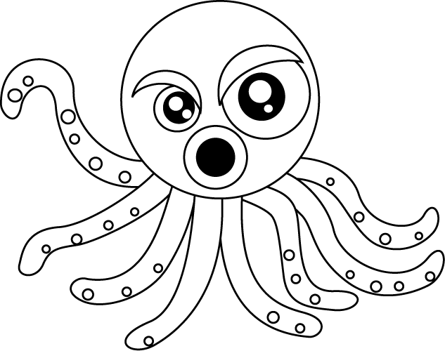 Download Octonauts Colossal Squid Coloring Page Cartoon PNG Image