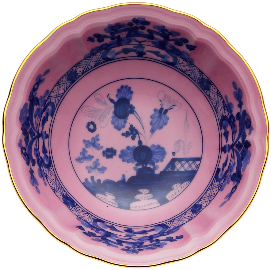Fruit Bowl Oriente Italiano Azalea - Blue And White Porcelain (1412x1022), Png Download