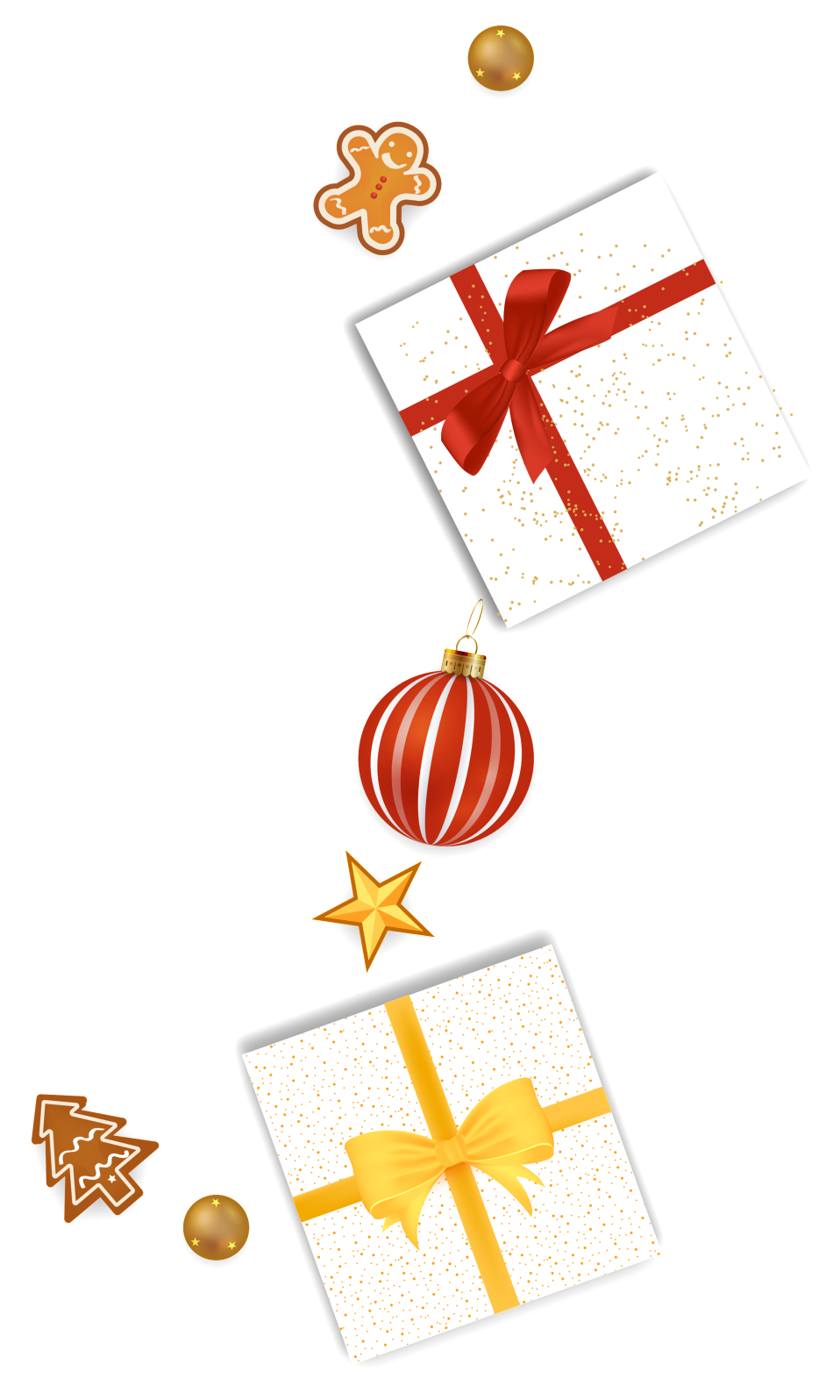 Christmas Day Festive Decoration Elements - Christmas Day (1024x1706), Png Download
