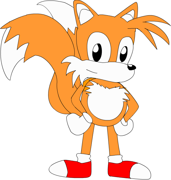 Miss Sonic Tails Flash Sketch Photo Tails Sketch - Photobucket (572x602), Png Download