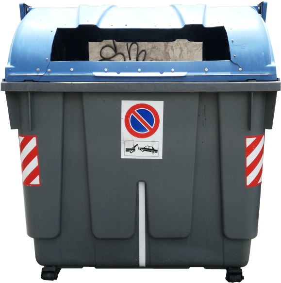 Contenedor-papel - Plastic (607x600), Png Download