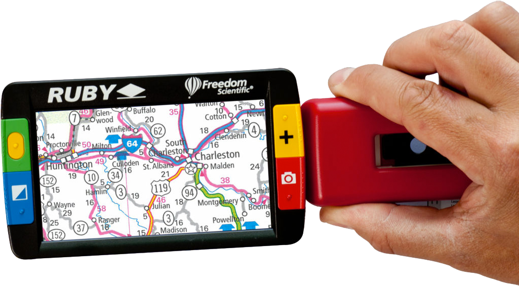 Handheld Video Magnifier With Clear, Vivid Image And - Loupe Electronique De Poche (1024x686), Png Download