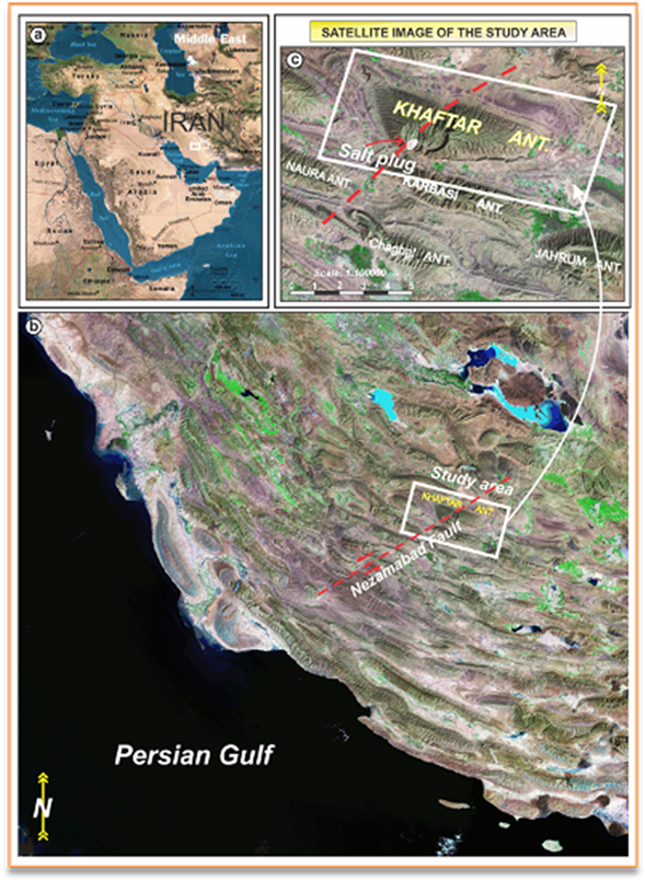 Landsat Satellite Image Showing The Study Area And - Map (902x811), Png Download