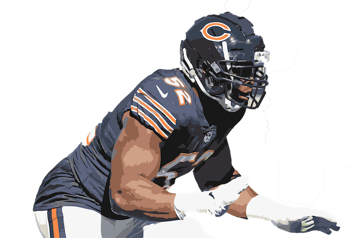 0shares - Khalil Mack (700x467), Png Download