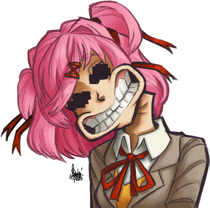 Funwhen - Evil Natsuki (753x750), Png Download