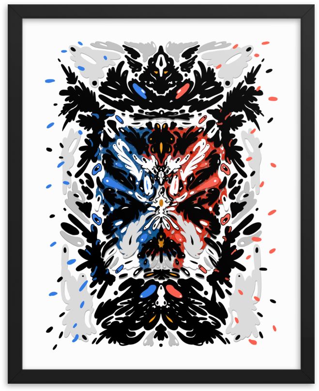 Image Of The Rorschach Spectrum - Visual Arts (1000x1000), Png Download