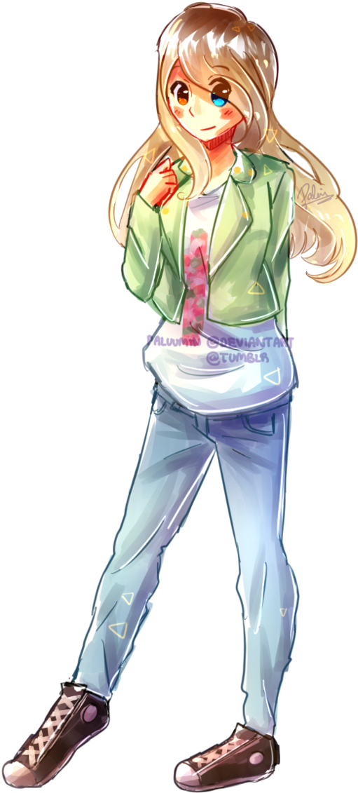 Natsuki's Gallery - Cartoon (661x1210), Png Download