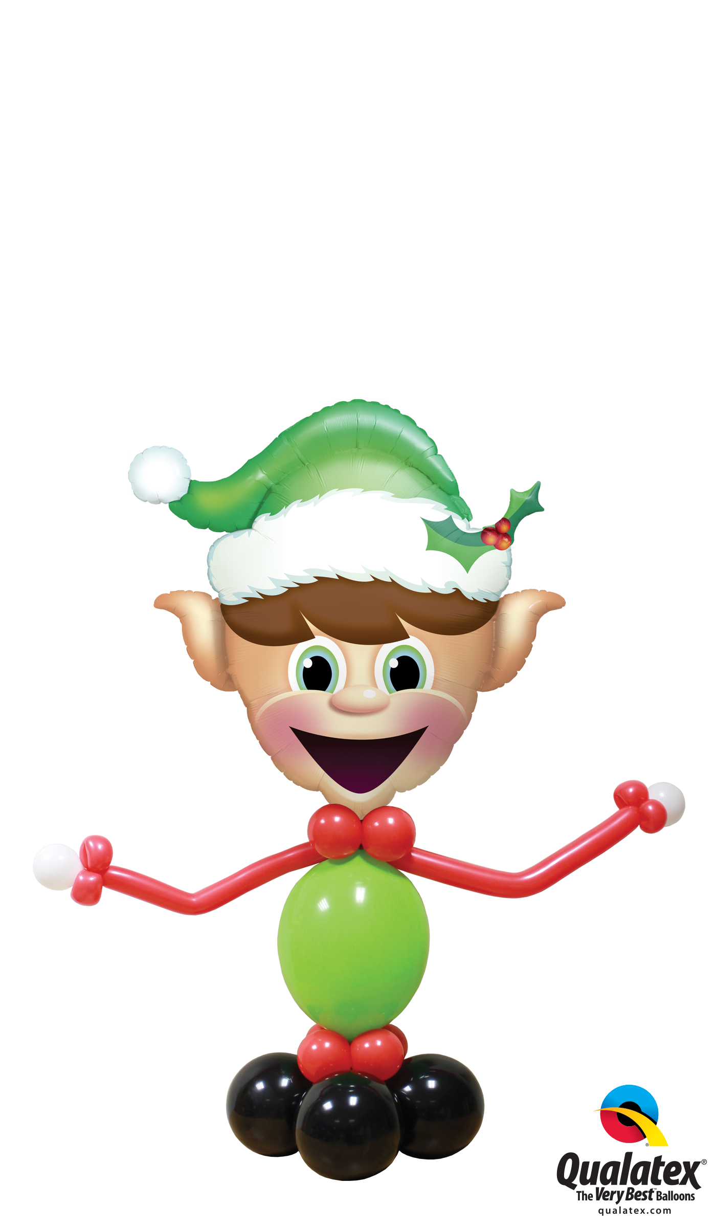 Elf Buddy - Qualatex Christmas Balloons (1400x2400), Png Download