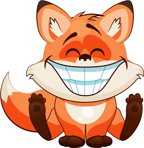 Fox Fun Emoji Stickers Messages Sticker - Smiley Fox Sticker (618x618), Png Download
