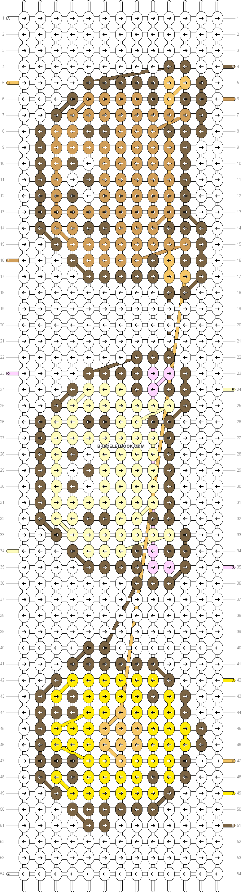 Alpha Pattern - Game Alpha Bracelet Patterns (792x2880), Png Download