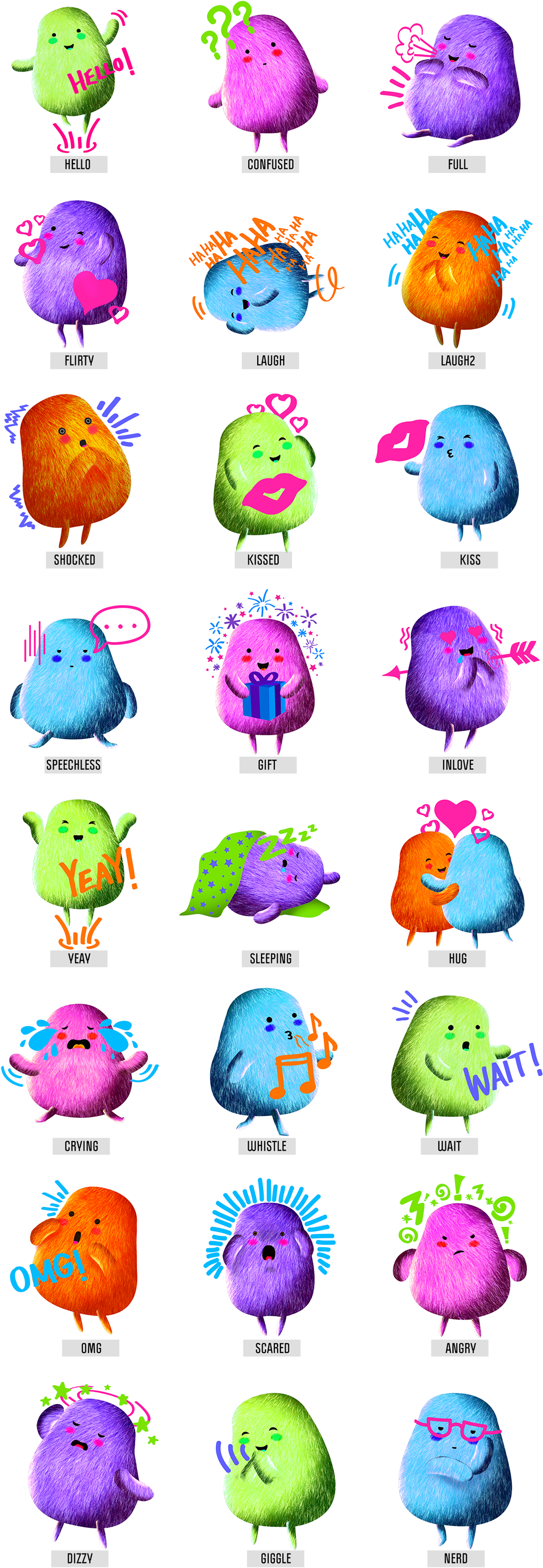 The Set Of Stickers Could Be Purchased Soon In The (1200x3447), Png Download