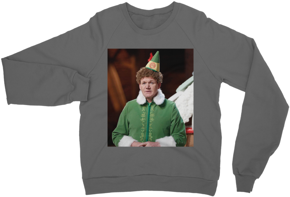 Gordon Ramsay Dressed As Buddy The Elf ﻿classic Adult - Sweater (900x900), Png Download