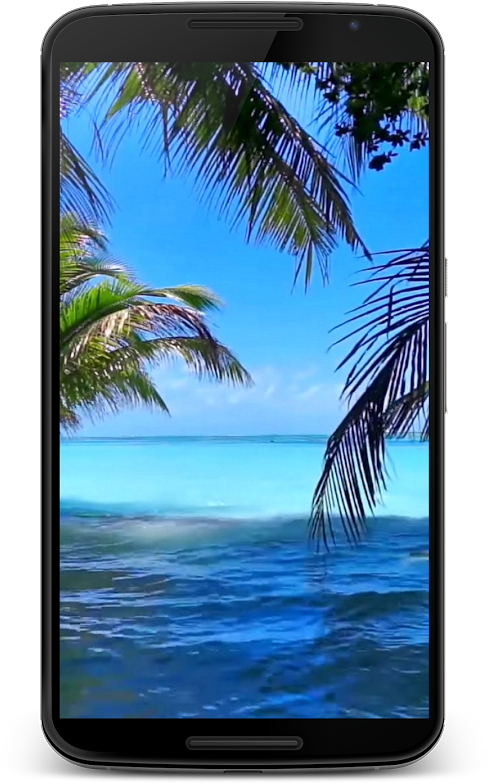 Live Video Wallpapers - Beach (536x900), Png Download