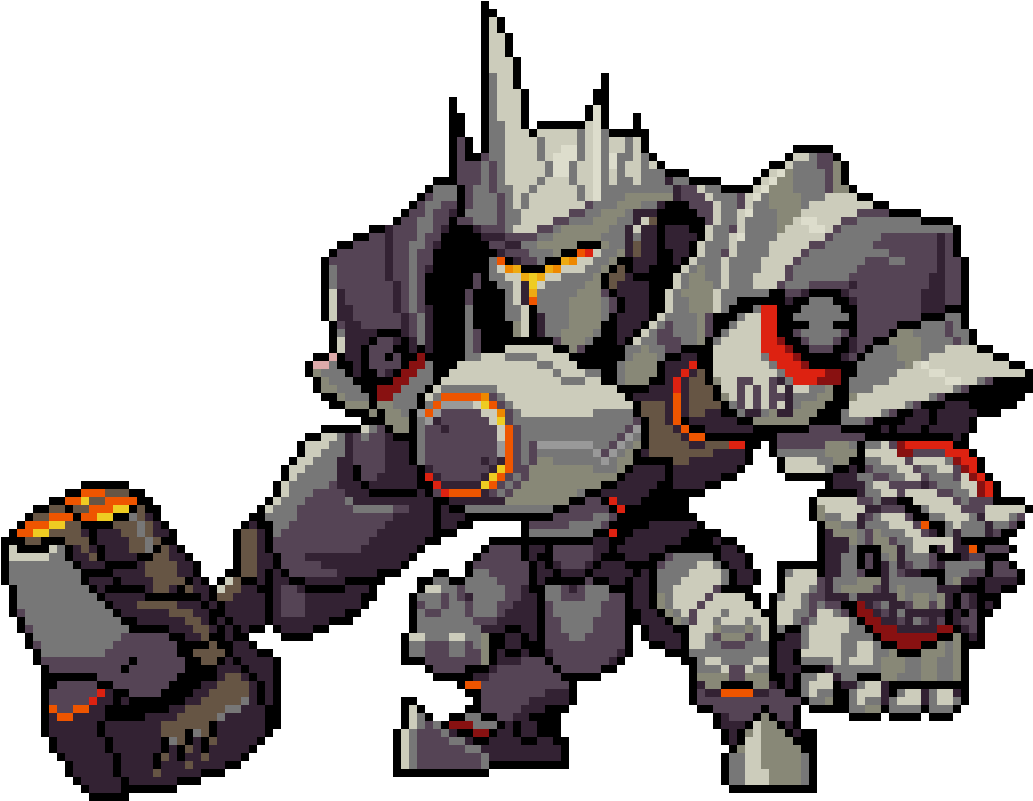 Reinhardt From Overwatch - Overwatch Reinhardt Pixel Spray (1048x816), Png Download