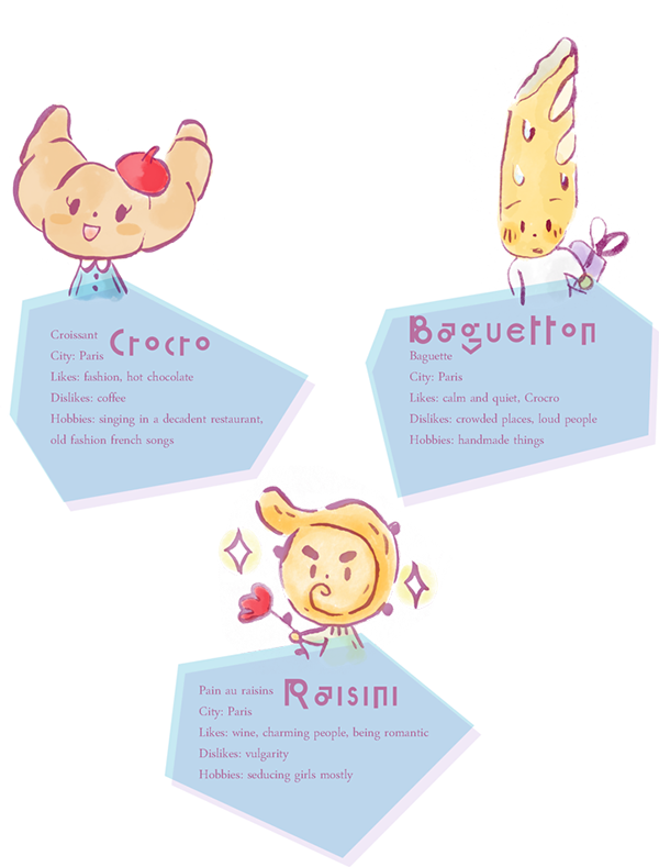 Crocro Is A Coquettish Croissant, Raisini Is A Dandy - Greeting Card (600x789), Png Download