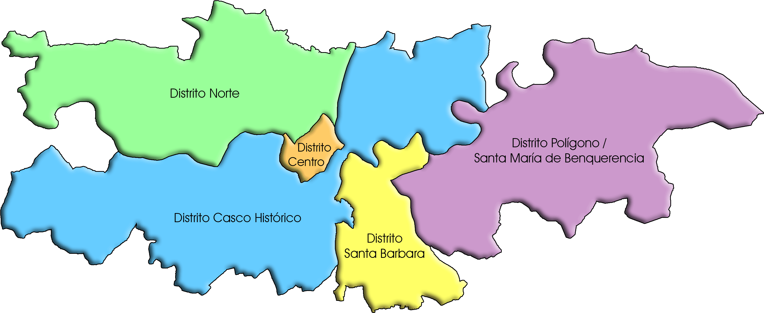 En El Ayuntamiento Se Puede Realizar Cualquier Trámite - Distritos De Toledo Capital (3084x1294), Png Download