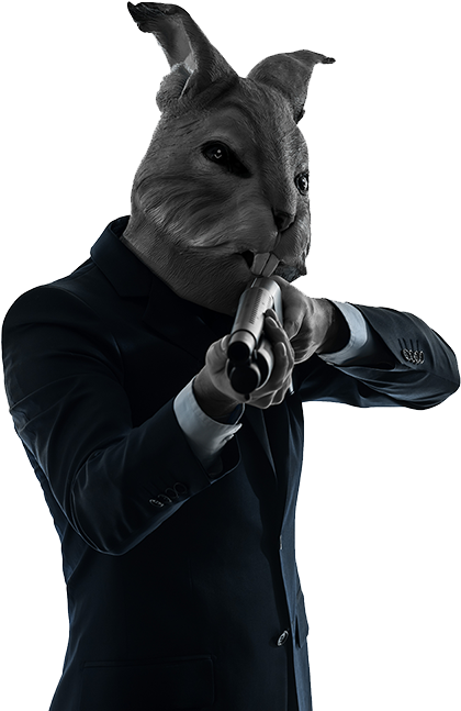 Rabbit Head Mask Png (1200x666), Png Download