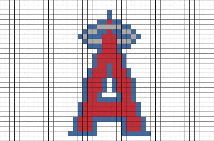 Small Pixel Art Grid (880x581), Png Download