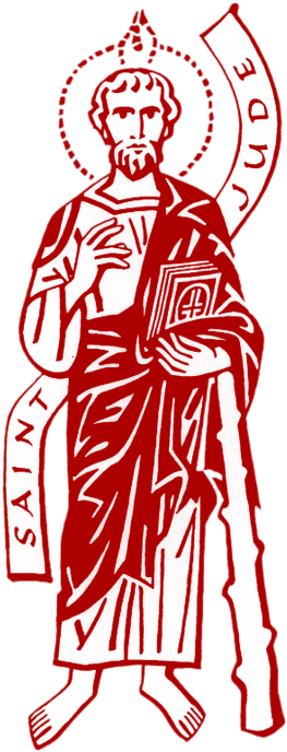 Patron Saint Of Desperate Causes, Desperate Situations, - Saint Judas Line Art (408x768), Png Download