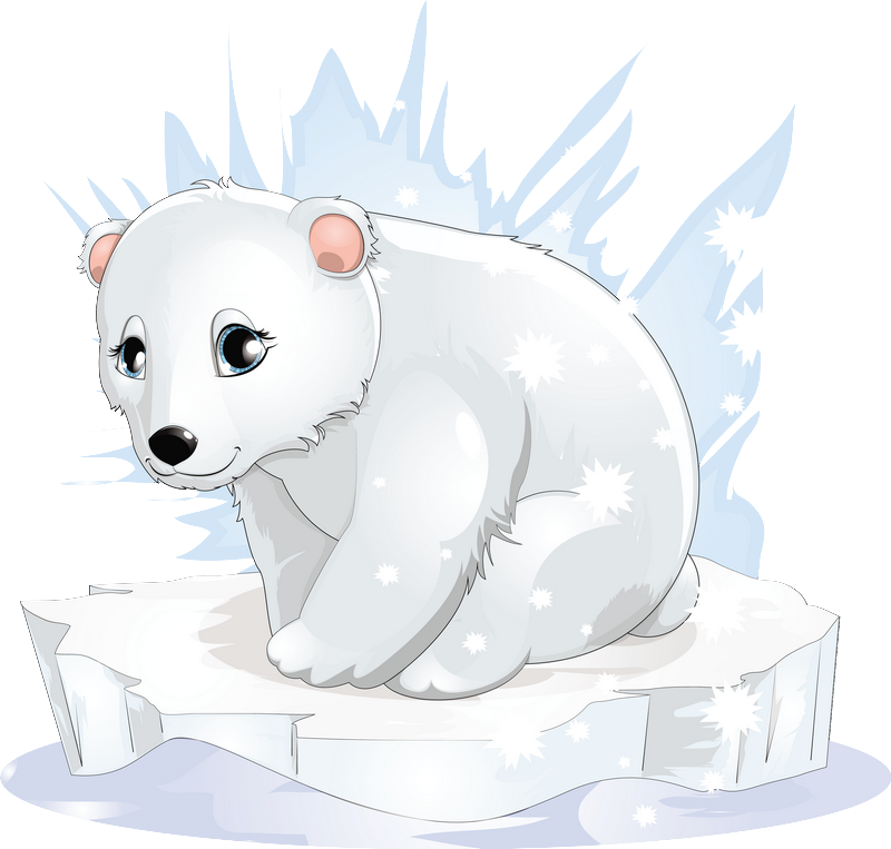 Bear Cub Clipart Oso - Polar Bear Png Clipart (800x763), Png Download