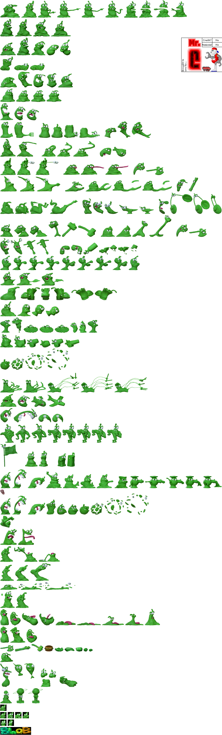 Click For Full Sized Image Blob - Clayfighter 63 1 3 Sprites (921x3044), Png Download