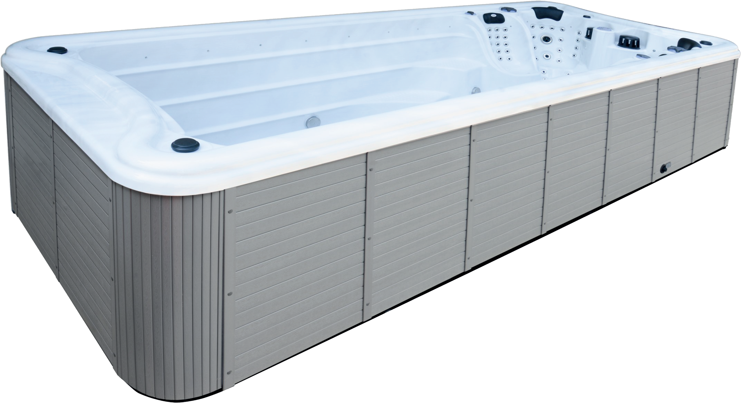 Platinum Spas Poseidon Swim Spa - Jacuzzi (3039x1687), Png Download