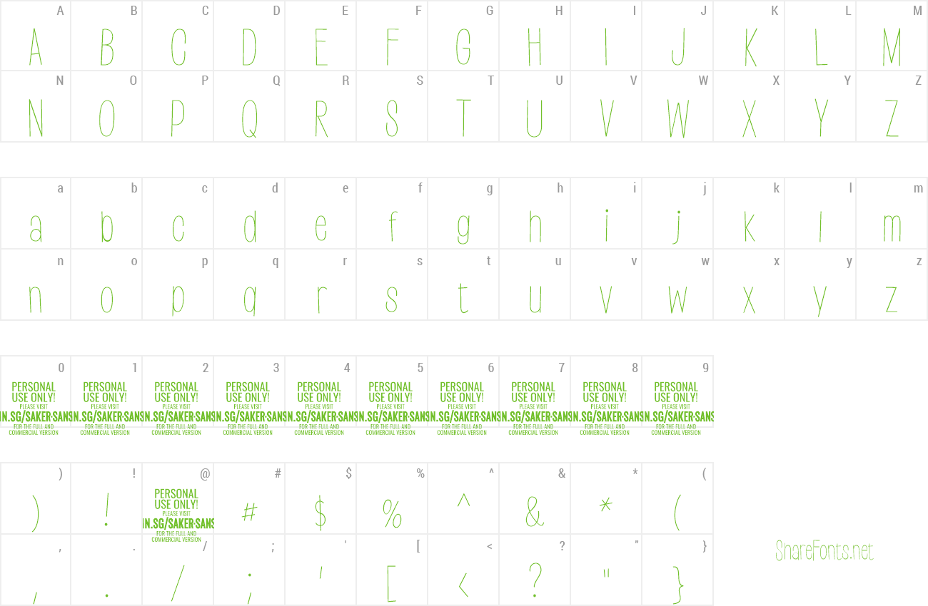 Font Saker Sans Thin Preview - Number (1300x850), Png Download