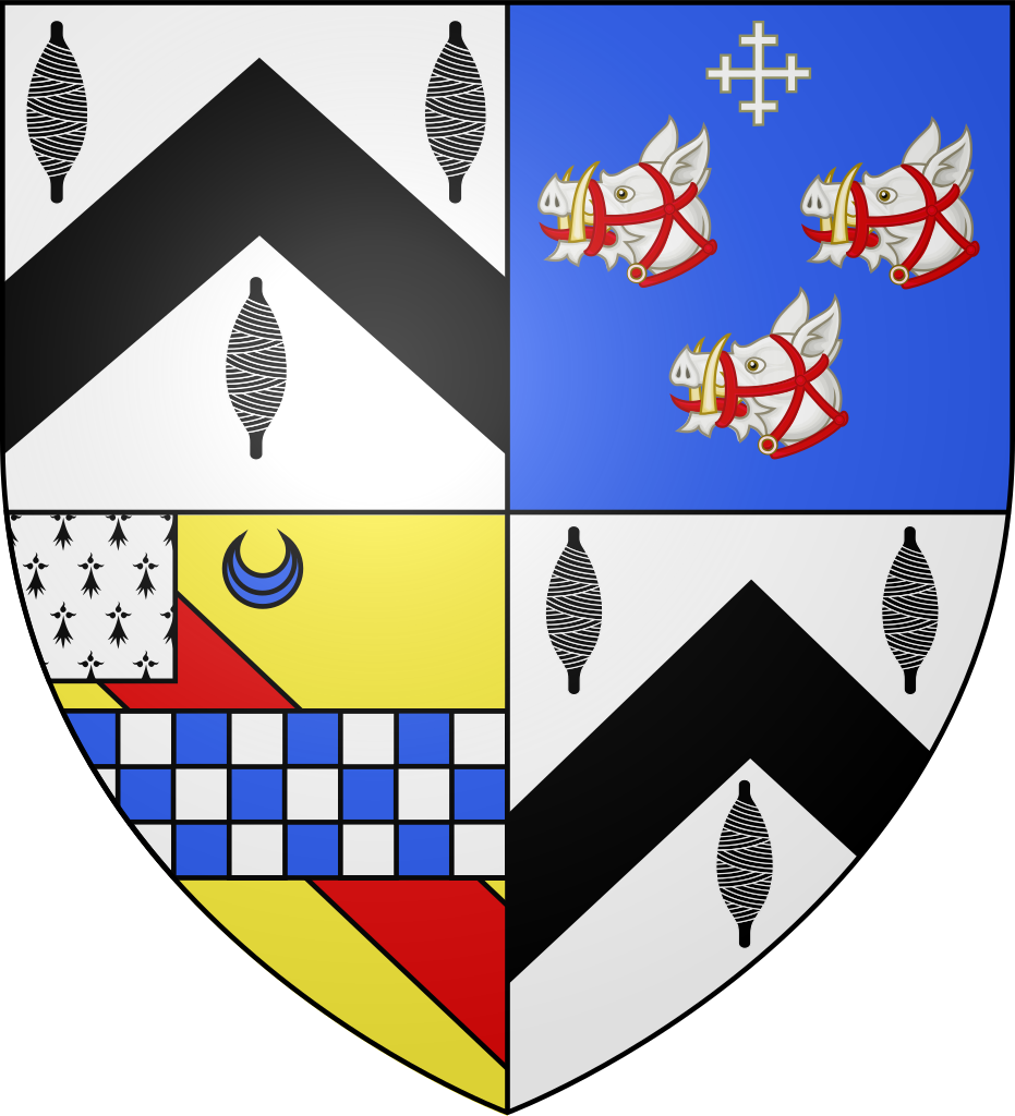 Hepburn Stuart Forbes Trefusis Arms - Emblem (931x1024), Png Download