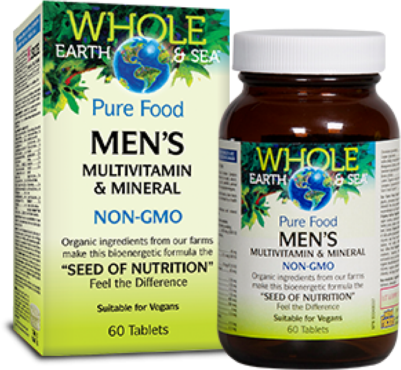 Whole Earth And Sea Men's Multivitamin (1200x1200), Png Download
