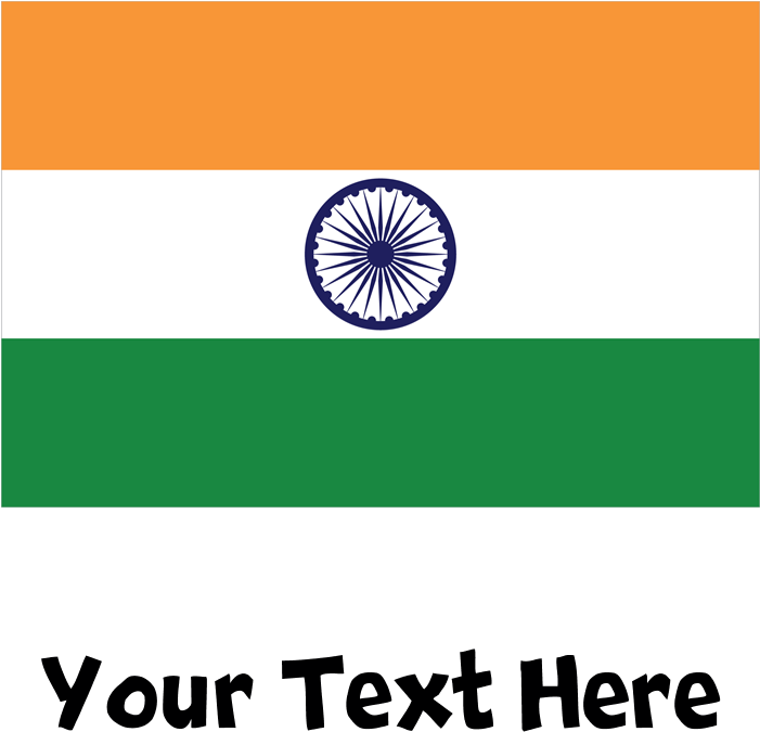 Indian Flag Drinking Glass - Flag Of India (700x700), Png Download