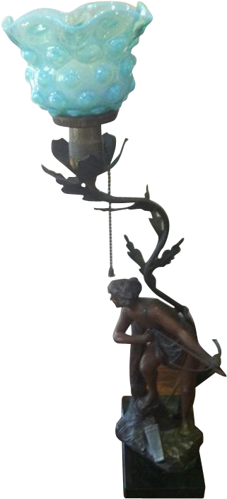 Native American Indian Maiden Figural Newell Post Table - Statue (704x704), Png Download