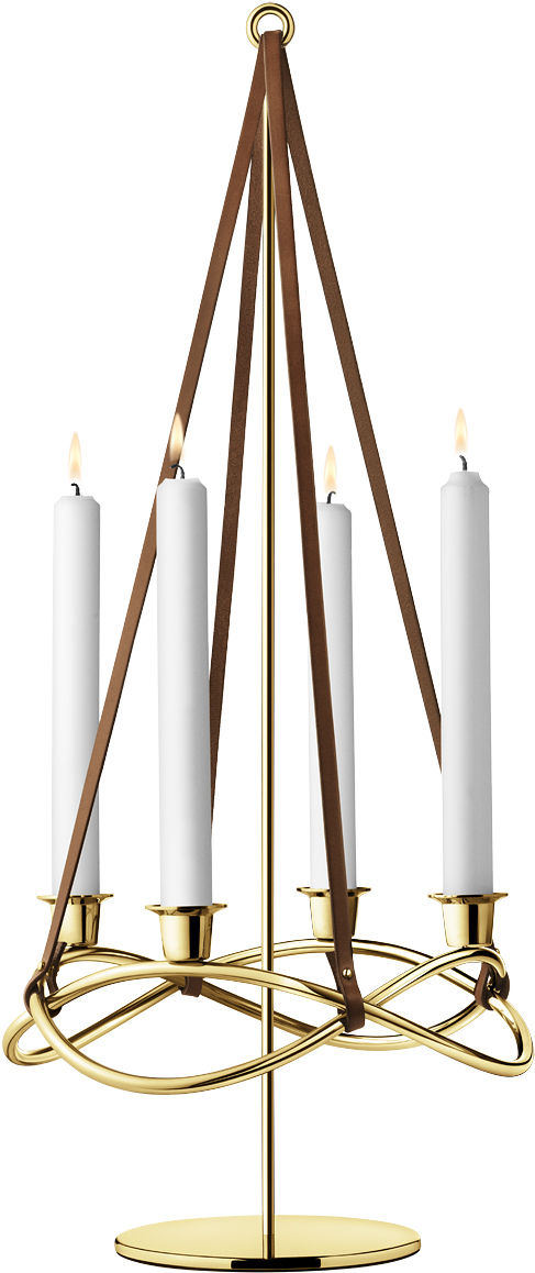 Season Extension For Candleholder, Gold Plated - Georg Jensen Adventskrans Guld (1200x1200), Png Download